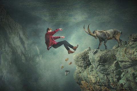 34画「転落運」の図象